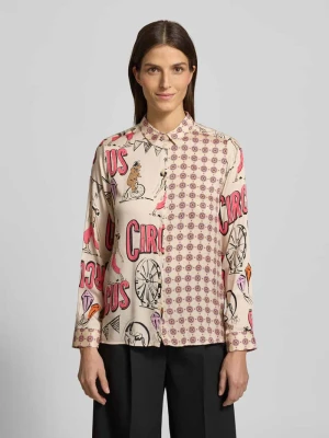 Bluzka koszulowa z listwą guzikową milano italy