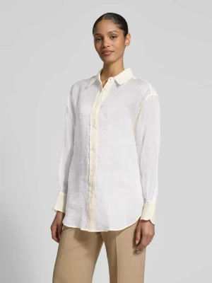 Bluzka koszulowa z listwą guzikową model ‘Baredana’ Boss