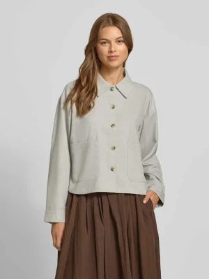 Bluzka koszulowa z listwą guzikową model ‘Famosy’ OPUS PANTS
