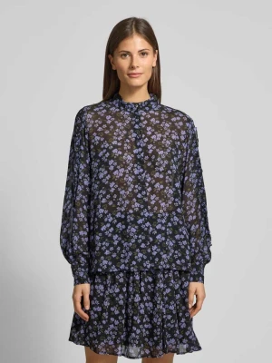 Bluzka koszulowa z listwą guzikową model ‘Kasandra’ MSCH Copenhagen