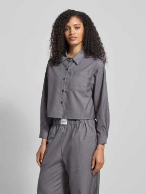 Bluzka koszulowa z listwą guzikową model ‘TARA’ VILLA SOPHIE