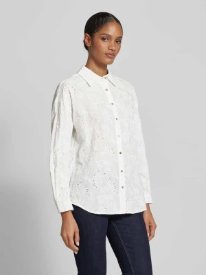 Bluzka koszulowa z listwą guzikową model ‘Uniqua’ FREE/QUENT