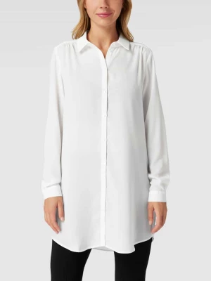 Bluzka koszulowa z listwą guzikową na całej długości model ‘Vilucy’ Vila