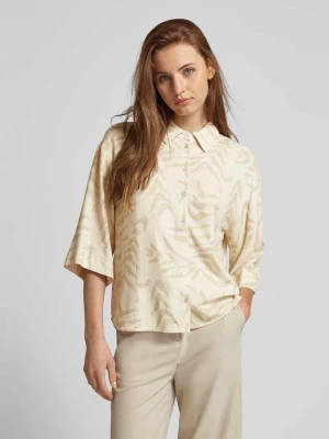 Bluzka koszulowa z listwą guzikową Object