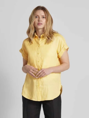 Bluzka koszulowa z lnu model ‘BROONO’ Lauren Ralph Lauren