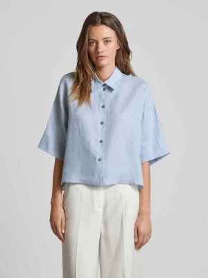Bluzka koszulowa z lnu model ‘YARIKA’ drykorn