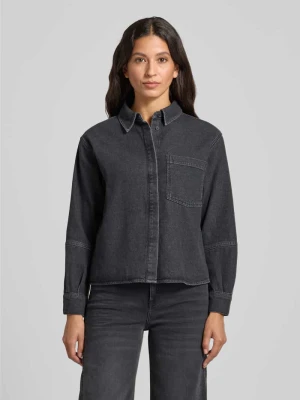Bluzka koszulowa z materiału stylizowanego na denim model 'Femori' Opus