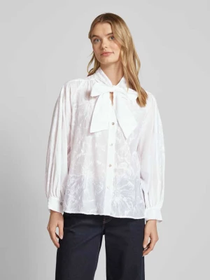 Bluzka koszulowa z mieszanki bawełny i jedwabiu Marella