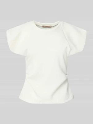 Bluzka koszulowa z mieszanki wiskozy z bufiastymi rękawami RINASCIMENTO