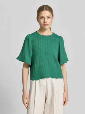 Bluzka koszulowa z mieszanki wiskozy z fakturowanym wzorem JAKE*S STUDIO WOMAN