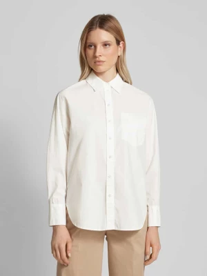 Bluzka koszulowa z nakładaną kieszenią na piersi model ‘Futani’ Opus