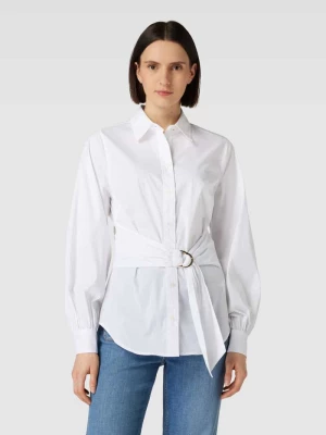 Bluzka koszulowa z paskiem w talii model ‘SARILL’ Lauren Ralph Lauren