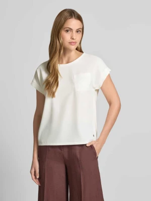 Bluzka koszulowa z przedłużonym tyłem i brustaszą monari