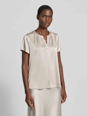 Bluzka koszulowa z satyny z dekoltem w serek Betty Barclay