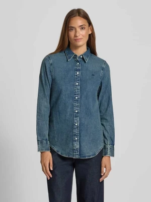 Bluzka koszulowa z tkaniny stylizowanej na denim Lauren Ralph Lauren