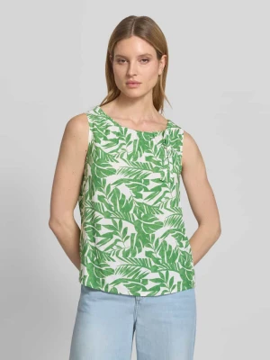 Bluzka koszulowa z wiązanym detalem i okrągłym dekoltem MORE & MORE