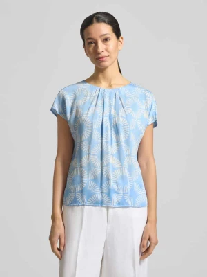 Bluzka koszulowa z wiskozy z okrągłym dekoltem MORE & MORE