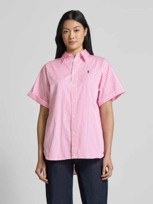 Bluzka koszulowa z wyhaftowanym logo Polo Ralph Lauren