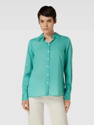 Bluzka koszulowa z wyhaftowanym motywem model ‘VINA’ MOS MOSH