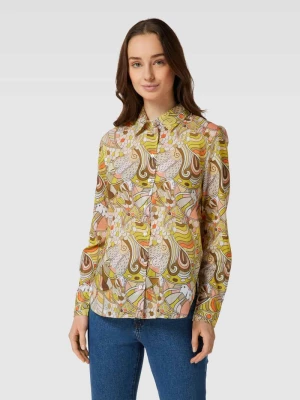 Bluzka koszulowa z wzorem na całej powierzchni Christian Berg Woman