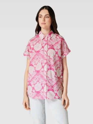 Bluzka koszulowa z wzorem na całej powierzchni Christian Berg Woman