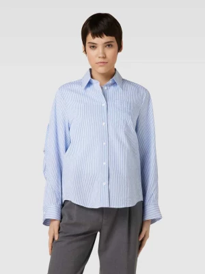Bluzka koszulowa ze wzorem w paski LUISA CERANO