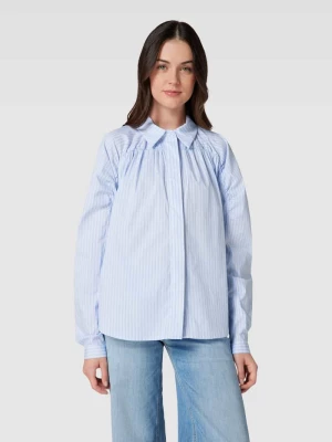Bluzka koszulowa ze wzorem w paski model ‘ALIMA’ Minus