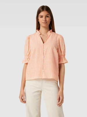 Bluzka koszulowa ze wzorem w paski model ‘VENDIA’ Minus