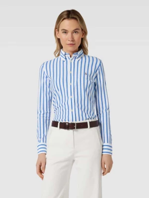 Bluzka koszulowa ze wzorem w paski Polo Ralph Lauren