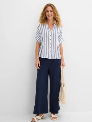 Bluzka kreszowana z lejącej wiskozy bonprix