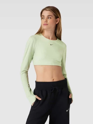 Bluzka krótka z długim rękawem i nadrukiem z logo Nike Training