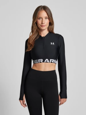 Bluzka krótka z długim rękawem i stójką model ‘HeatGear’ Under Armour