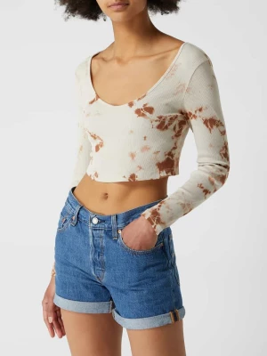Bluzka krótka z długim rękawem z mieszanki bawełny ekologicznej model ‘Clara’ Only