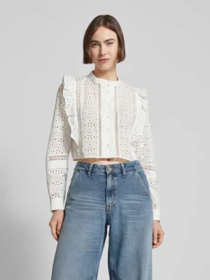 Bluzka krótka z haftem angielskim THE KOOPLES
