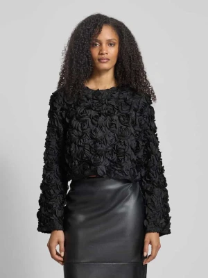 Bluzka krótka z okrągłym dekoltem model ‘ingrid’ Gestuz