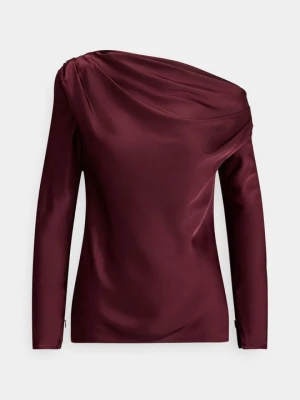 Bluzka Lauren Ralph Lauren bordowy