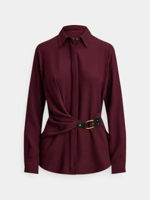 Bluzka Lauren Ralph Lauren bordowy