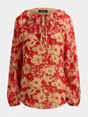 Bluzka Lauren Ralph Lauren czerwony