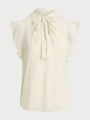 Bluzka Lauren Ralph Lauren mleczny