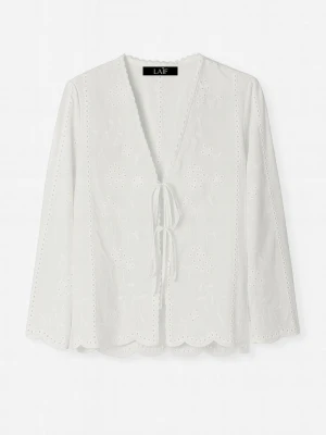 Bluzka Letnia „Fleur Blanche” – haftowana bawełna w sielskim wydaniu LAÏF