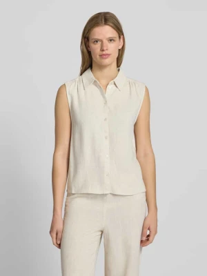 bluzka lniana bez rękawów o kroju regular fit model 'SIESTA' Only