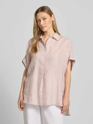 Bluzka lniana o kroju oversized z krótkim rękawem model 'VERVE' Weekend Max Mara