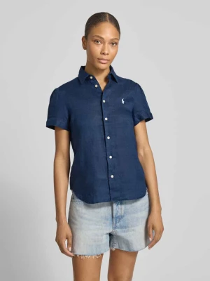Bluzka lniana o kroju regular fit z czystego lnu Polo Ralph Lauren