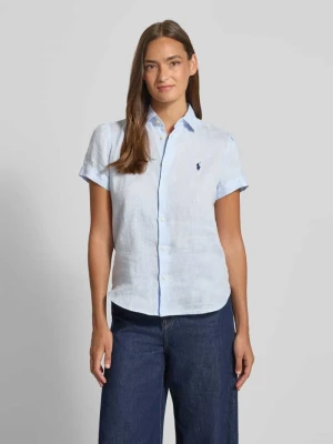 Bluzka lniana o kroju regular fit z czystego lnu Polo Ralph Lauren