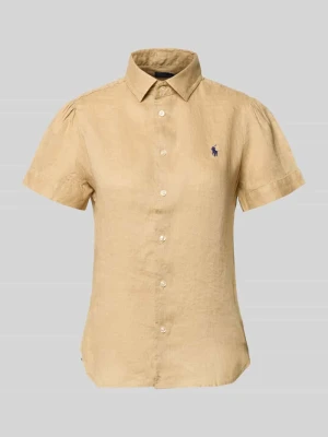 Bluzka lniana o kroju regular fit z czystego lnu Polo Ralph Lauren