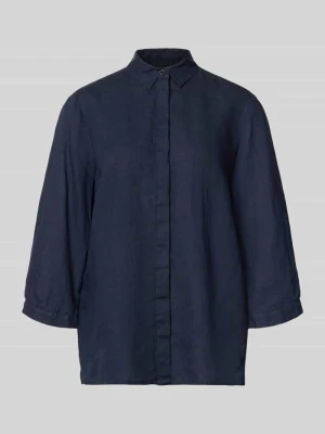 bluzka lniana o kroju relaxed fit z rękawem o dł. 3/4 model 'Clay' TONI