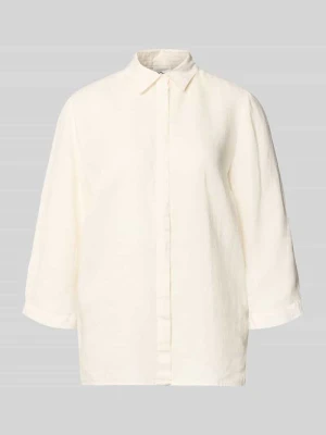 bluzka lniana o kroju relaxed fit z rękawem o dł. 3/4 model 'Clay' TONI