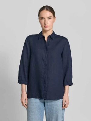 bluzka lniana o kroju relaxed fit z rękawem o dł. 3/4 model 'Clay' TONI