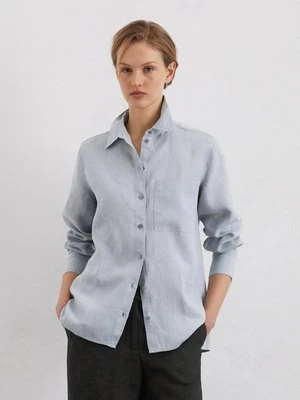 Bluzka lniana regular Marc O'Polo
