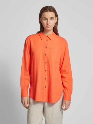 Bluzka lniana stylizowana na denim model ‘Lava’ FREE/QUENT